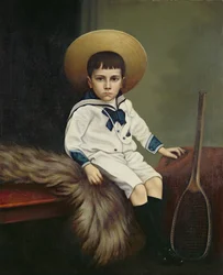 Niño con traje de marinero